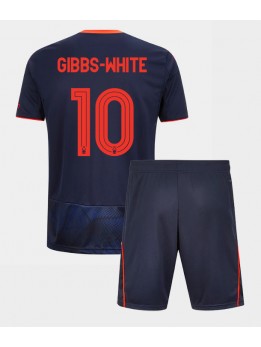 Nottingham Forest Morgan Gibbs-White #10 Replika Tredje Kläder Barn 2025-26 Kortärmad (+ byxor)